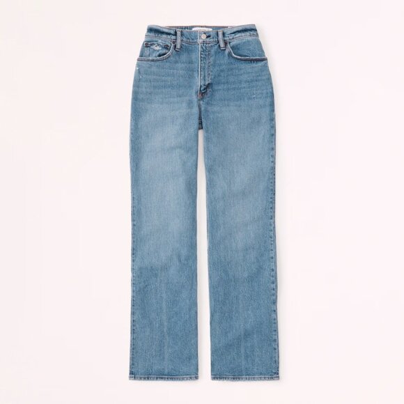 Abercrombie Curve Love 90s Relaxed Jean High Rise Medium Plus Size 37 24 NEW NWT - Picture 12 of 12